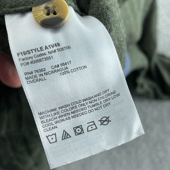 Timberland PRO Original Fit XL Green Button-Up Shirt 100% Cotton 5174 - Picture 3 of 8